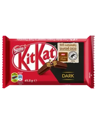 KitKat 4 Finger Dark Chocolate Bar 41.5g - front
