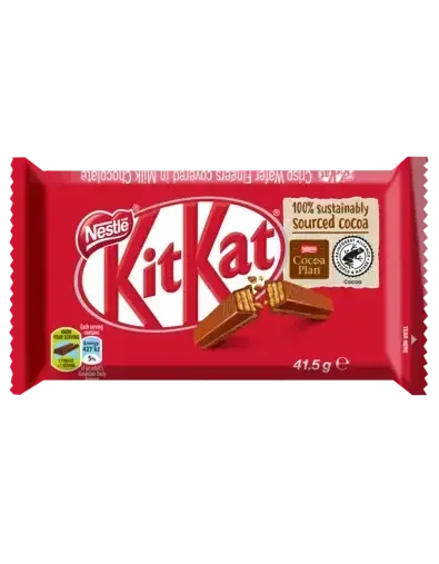 KitKat 4 Finger Milk Chocolate Bar 41.5g - front