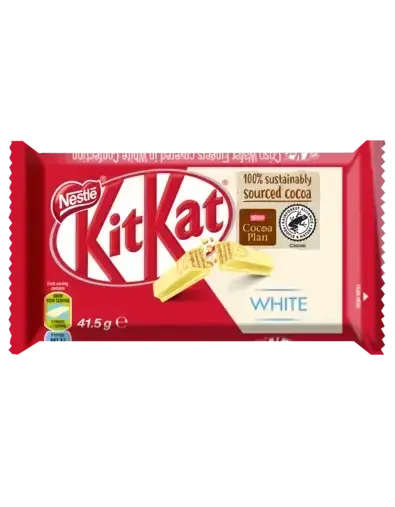 KitKat 4 Finger White Chocolate Bar 41.5g - front