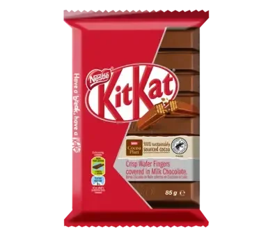 KitKat 8 Finger Milk Chocolate Slab 85g - front