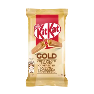 KitKat 8 Finger Caramel Gold Chocolate Slab 85g