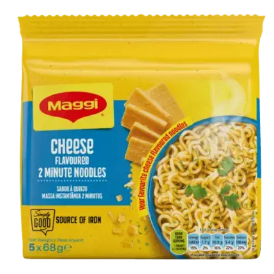 MAGGI 2-Minute Noodles, Cheese 5 x 68g