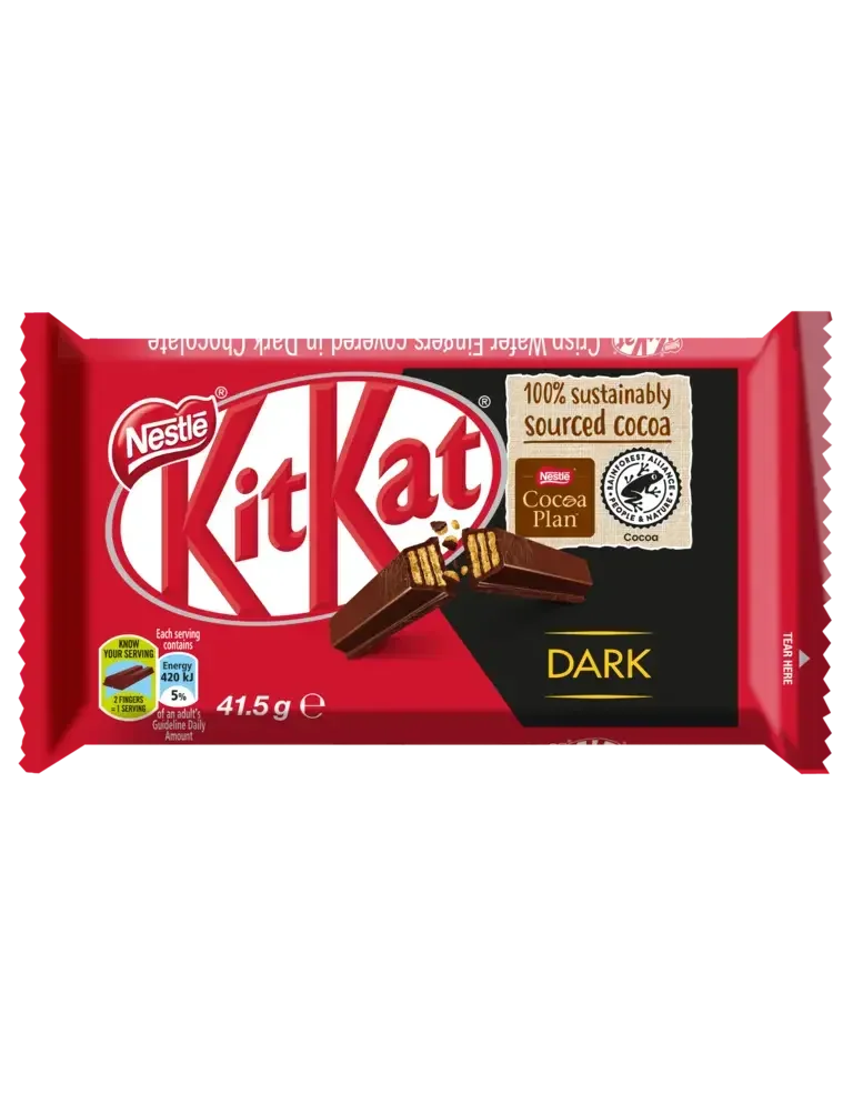 KitKat 4 Finger Dark Chocolate Bar 41.5g - front
