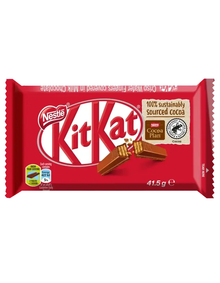 KitKat 4 Finger Milk Chocolate Bar 41.5g - front