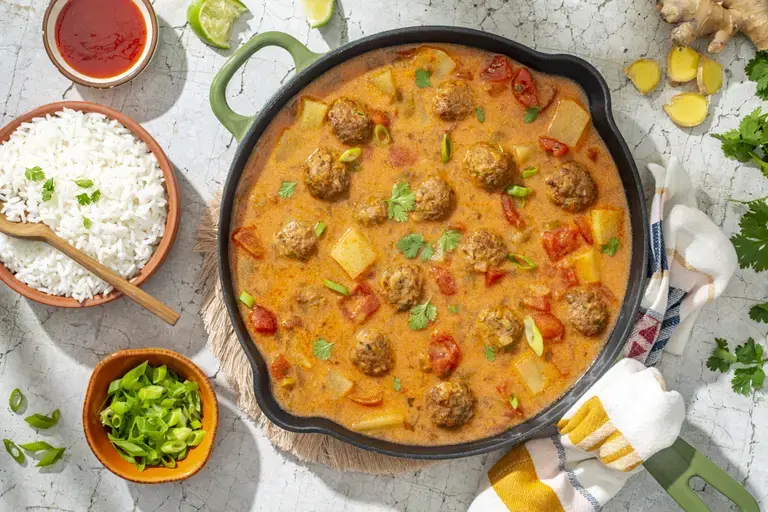Coconut Meatball Curry