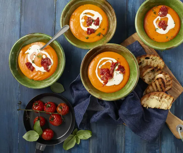 Tomato and Basil Sou[