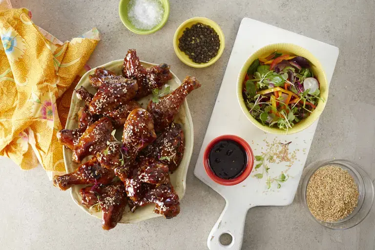 Sweet &amp; Sticky Chicken Wings and Drumsticks
