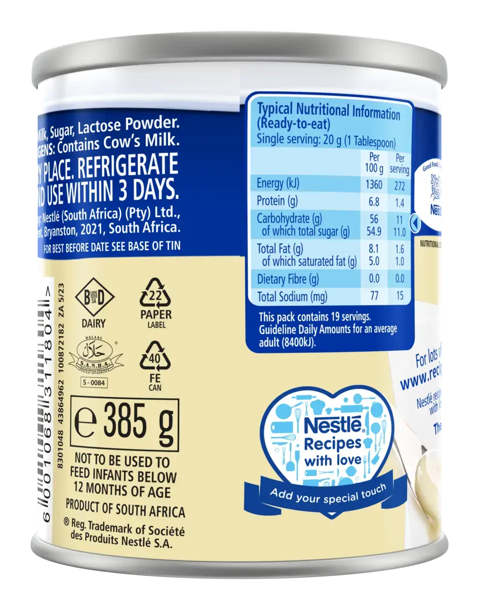 NESTLÉ Condensed Milk Full Cream Sweetened BOP