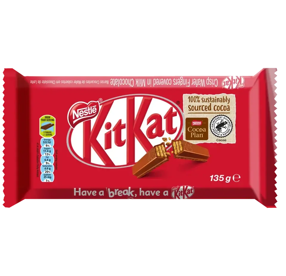 KitKat 11 Finger Milk Chocolate Slab 135g - front