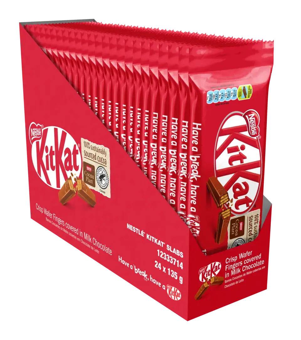 KitKat 11 Finger Milk Chocolate Slab 135g - dispenser