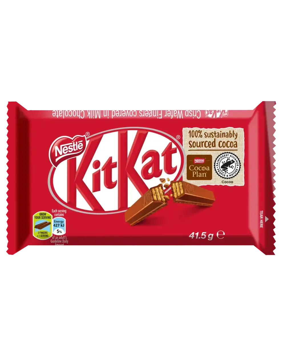 KitKat 4 Finger Milk Chocolate Bar 41.5g - front