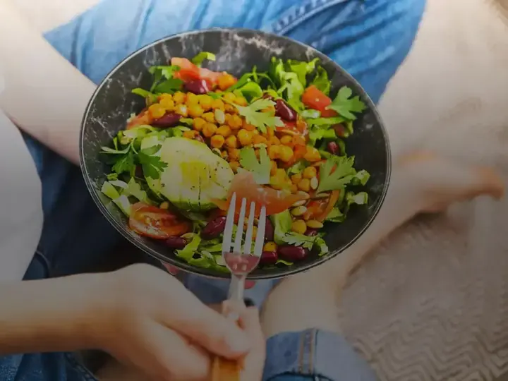A bowl of salad