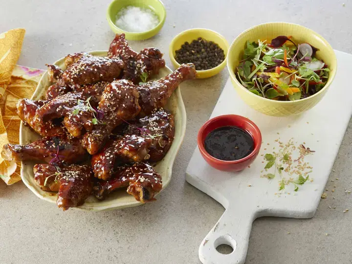 Sweet &amp; Sticky Chicken Wings and Drumsticks