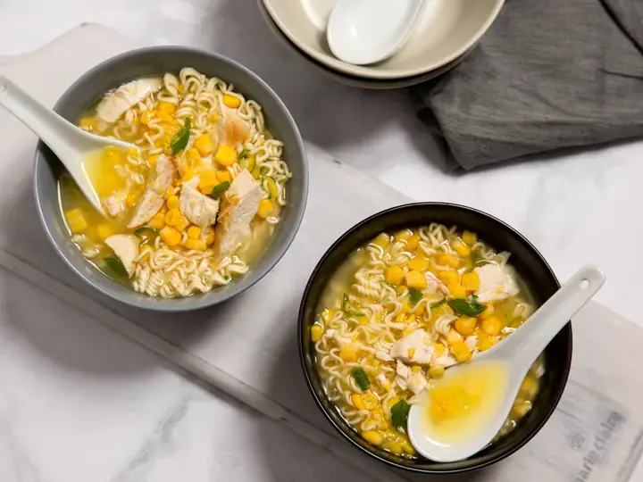 Sup Mie Ayam &amp; Jagung