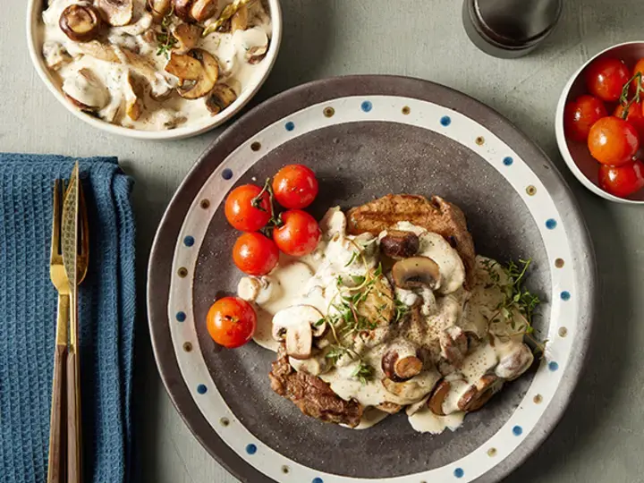 Creamy Nestle Klim Mushroom Sauce