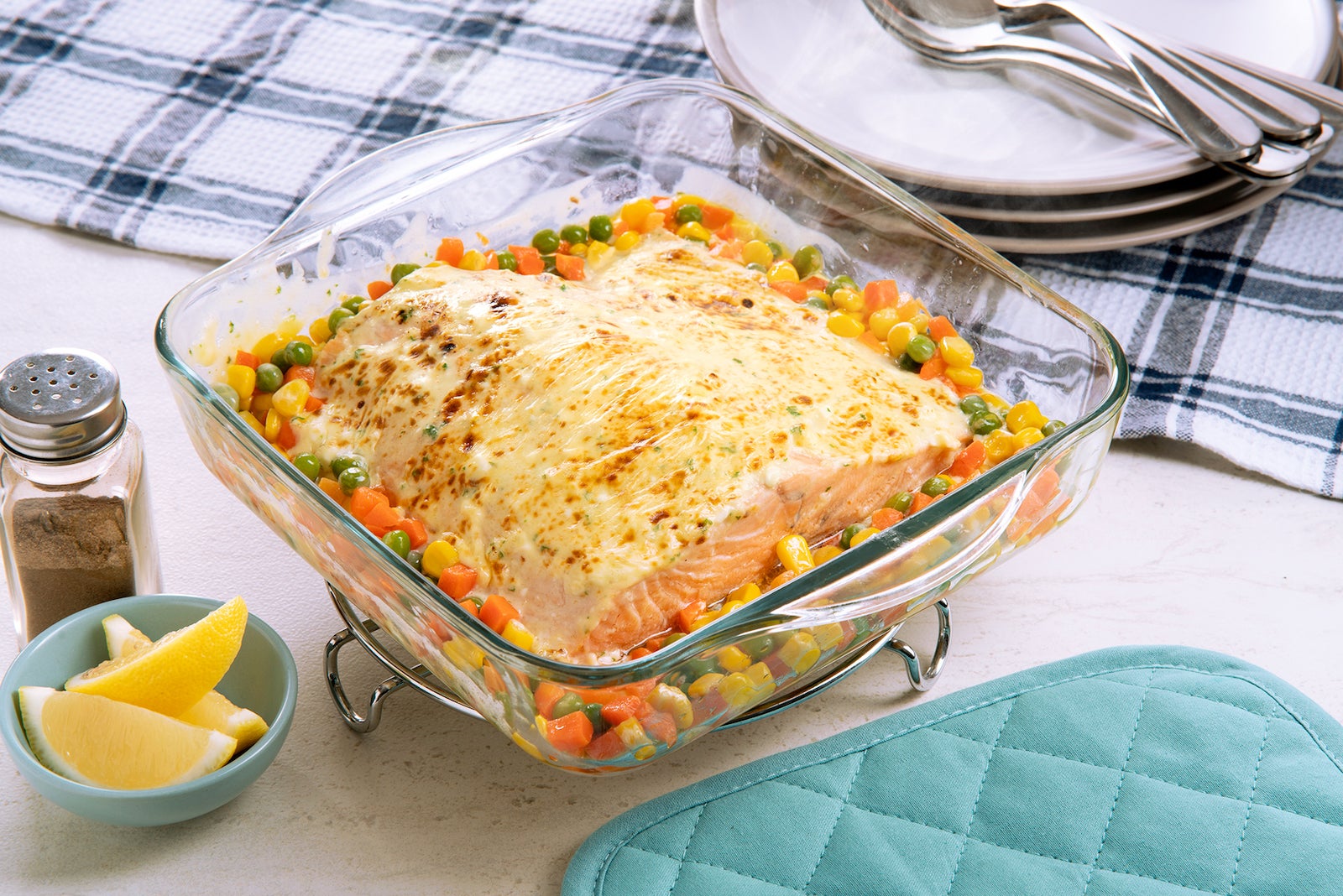 creamy baked salmon