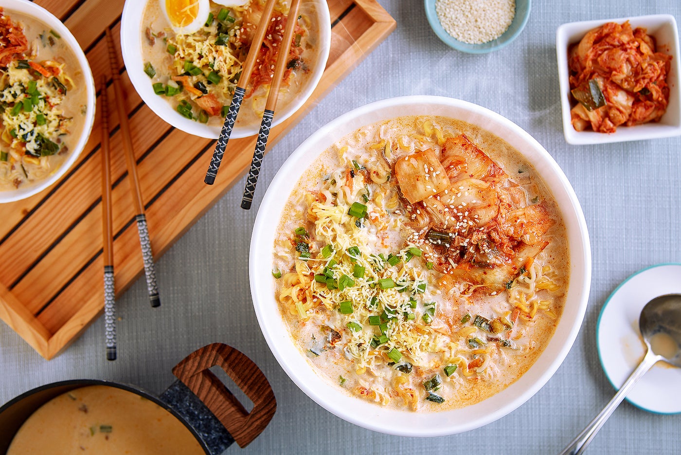 creamy and cheesy ramen