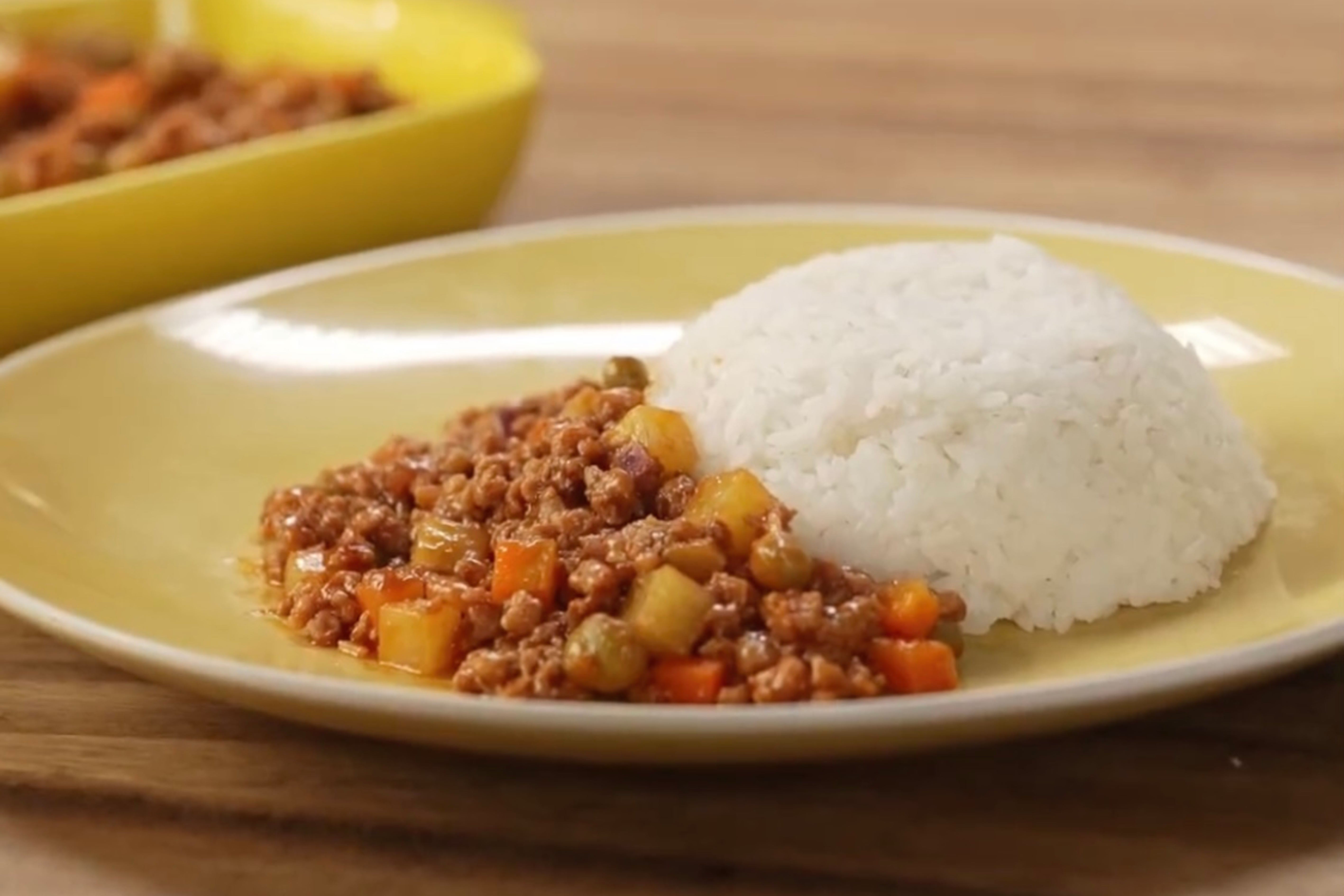 Pork Giniling with Mixed Veggies