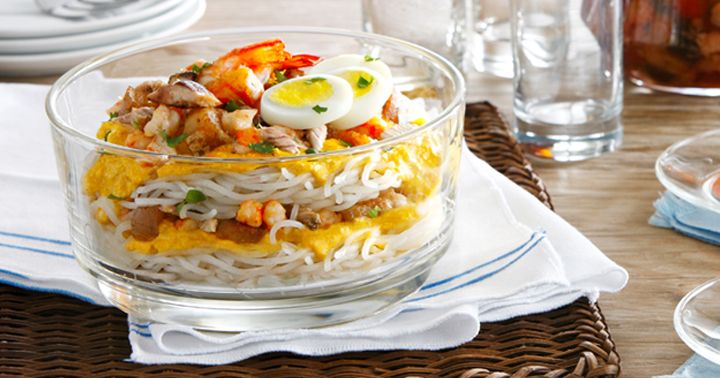 Pancit Palabok with Layers of Delight