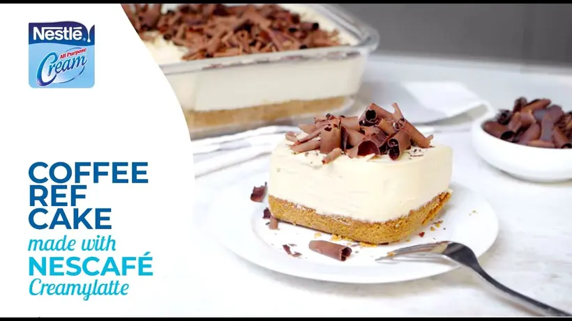 Preview image for the external video "Coffee Ref Cake made with NESCAFÉ Creamylatte".
