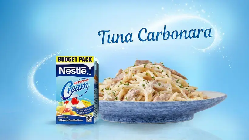 Preview image for the external video "Creamy Tuna Carbonara Recipe".