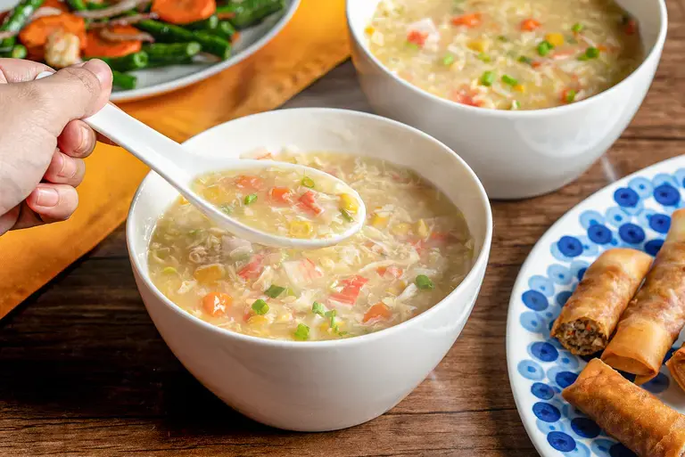Chinese-Style Crab and Vegetable Soup