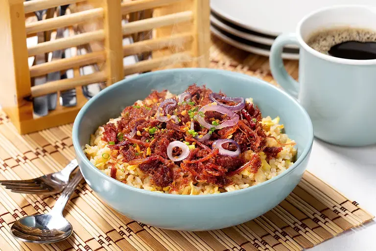 Savorventure Crispy Corned Beef Fried Rice