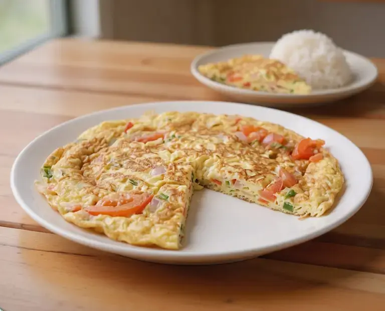 Tortang Sibuyas at Kamatis Recipe