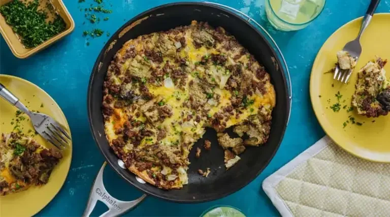 Sausage and Eggplant Frittata Main