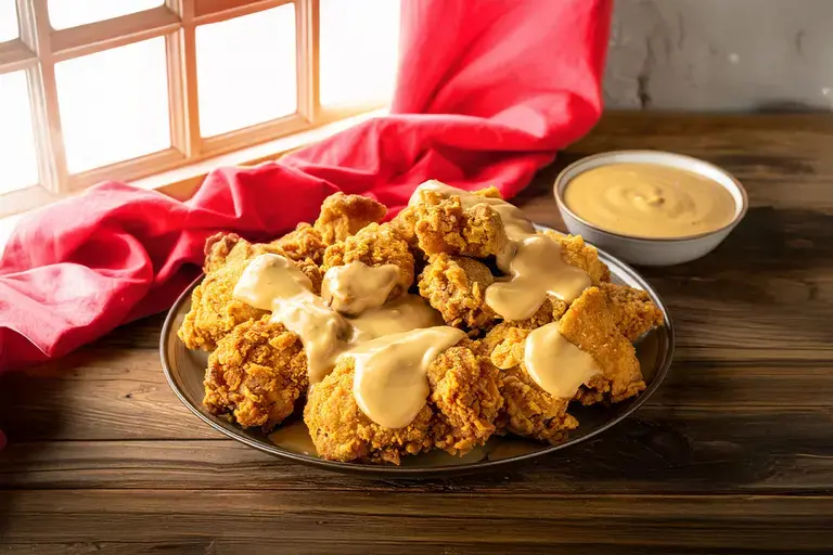 Fried Chicken with Creamy Gravy