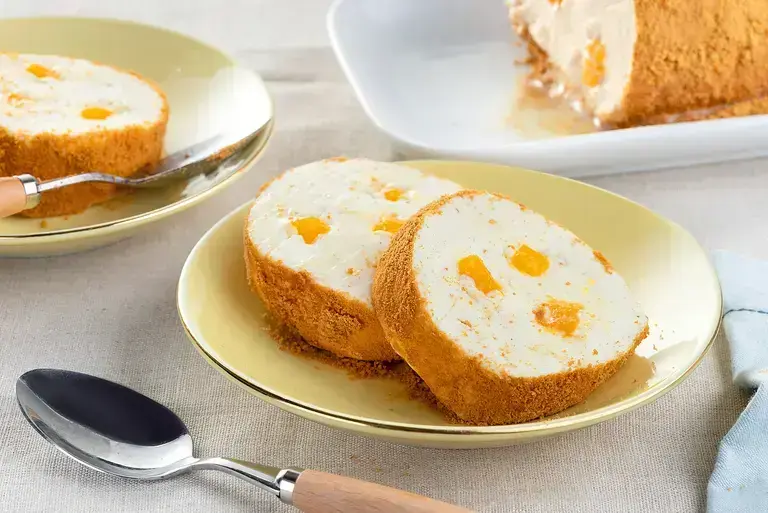 Mango Graham Ice Cream Roll