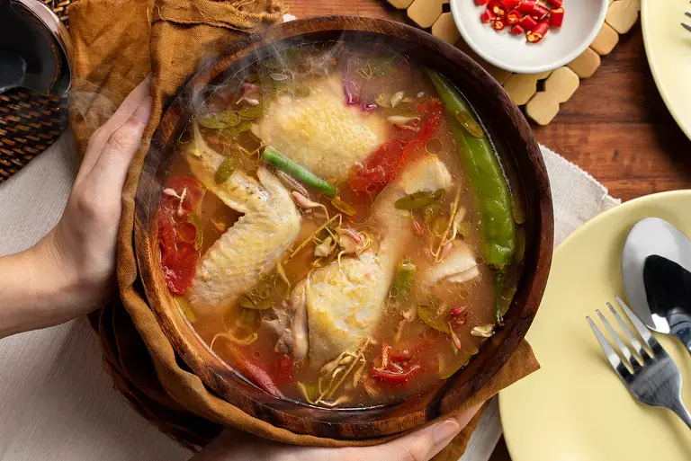 Magical Sinampalukang Manok with Gabi