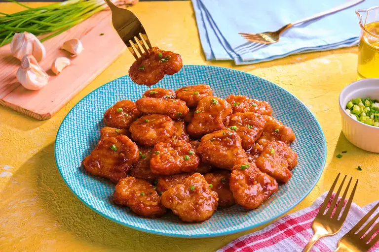 Oyster Glazed Chicken Nuggets