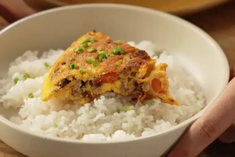 Giniling Omelette Rice Meal