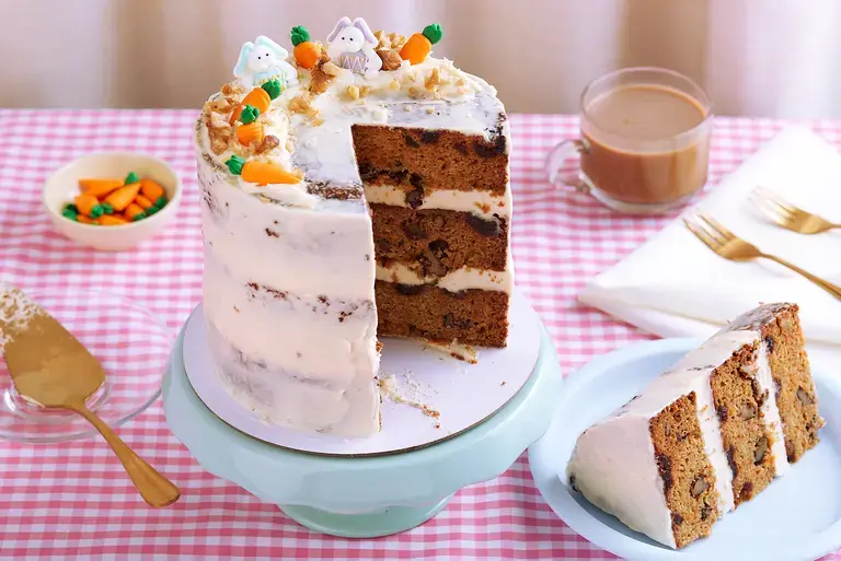 Easter Carrot Cake with Cream Cheese Frosting