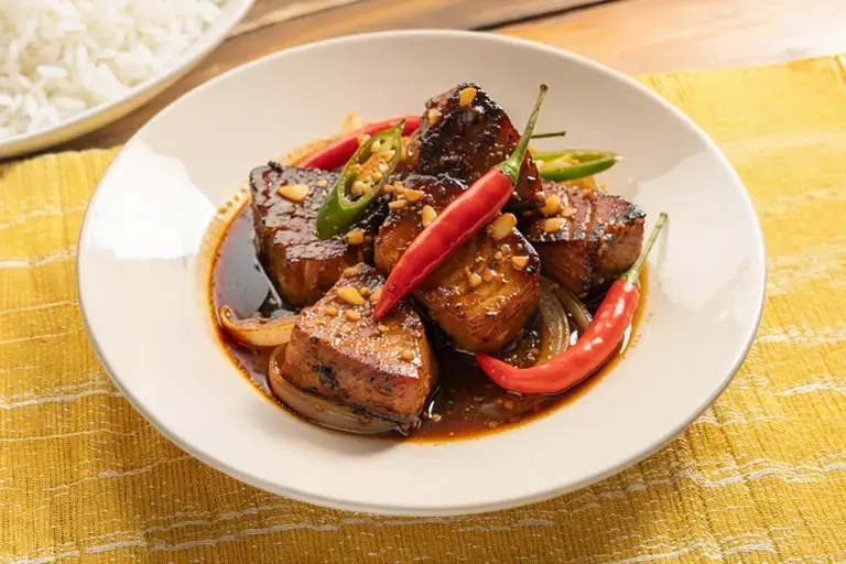 Gensan-style Adobong Tuna sa Gata