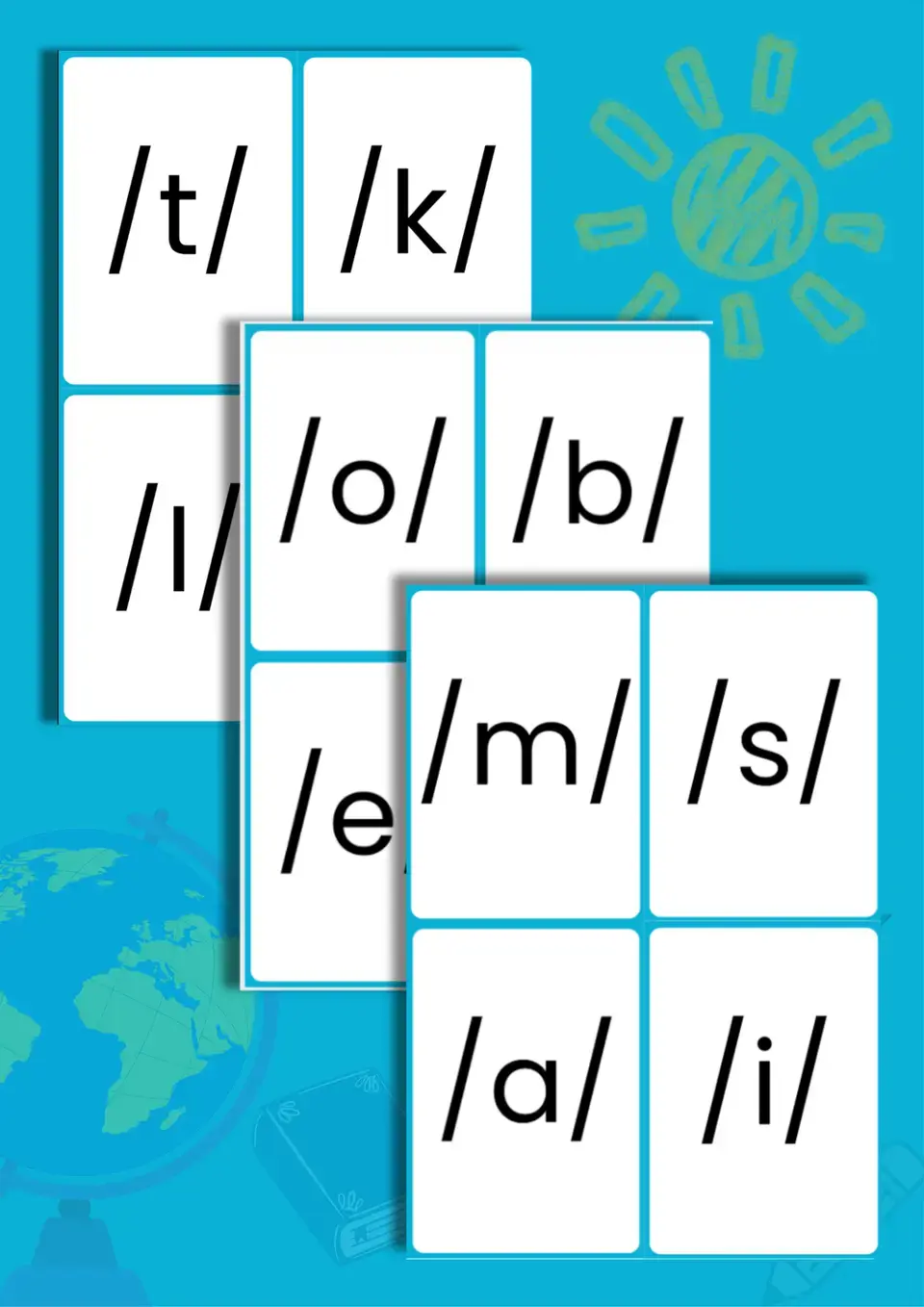 Marungko Flashcards with Phonetic Symbols