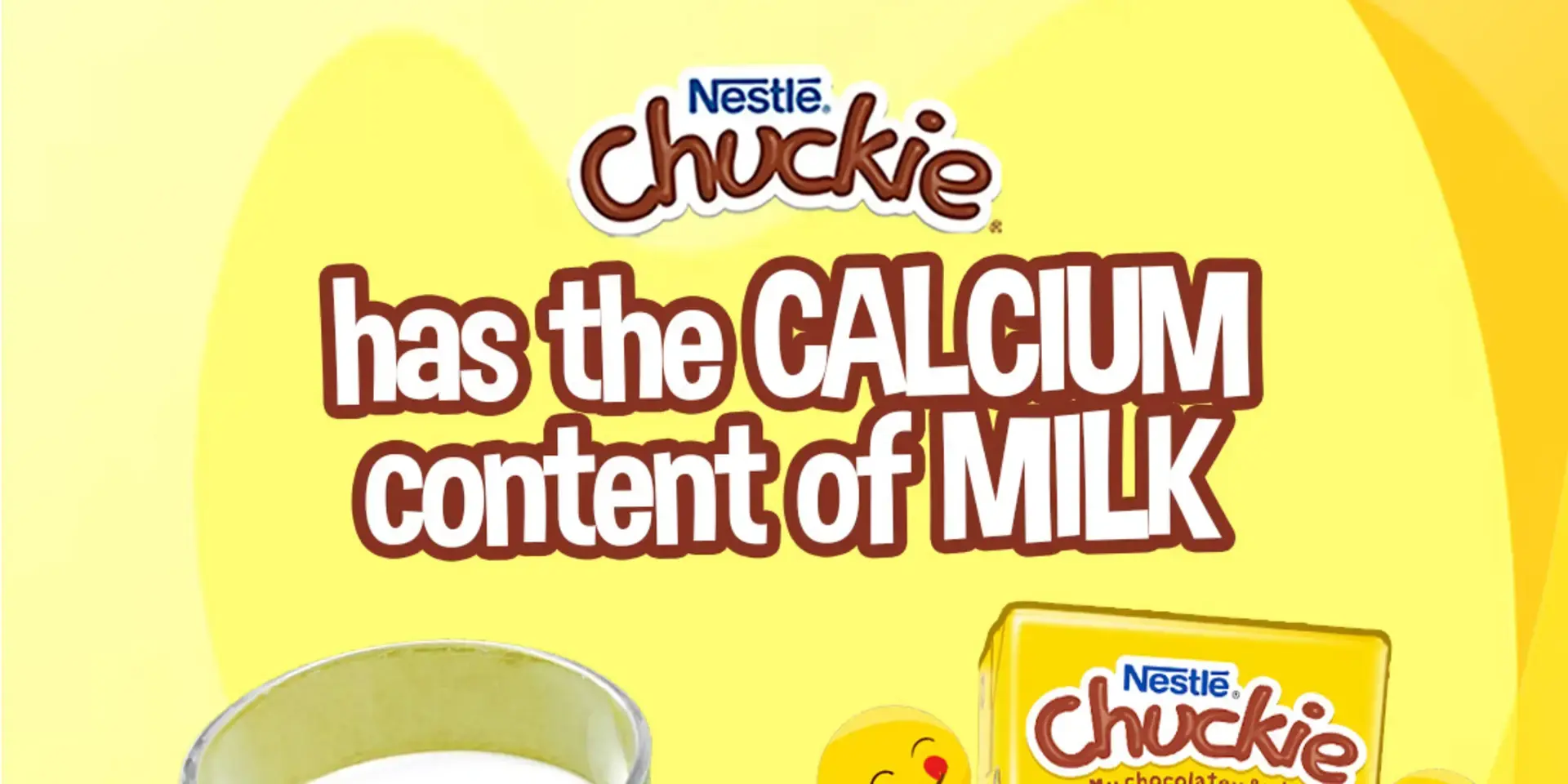 Chuckie® Has the Same Calcium Content of Milk