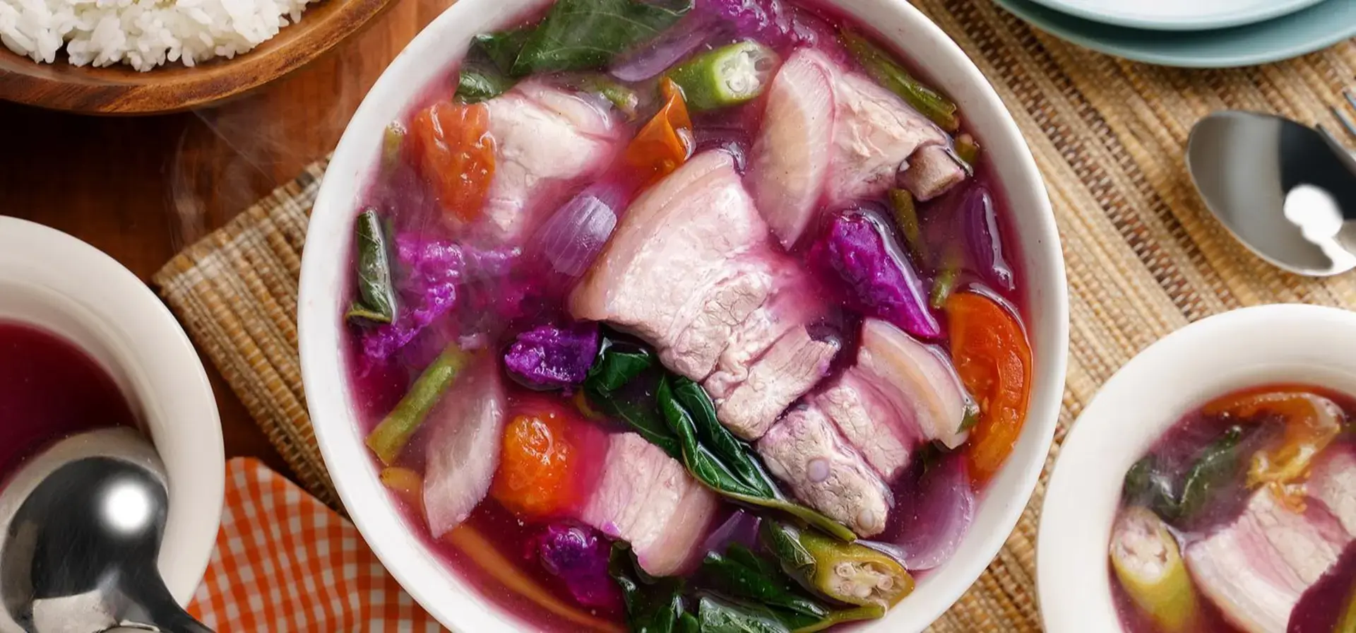 Magical Pork Sinigang with Gabi and Ube