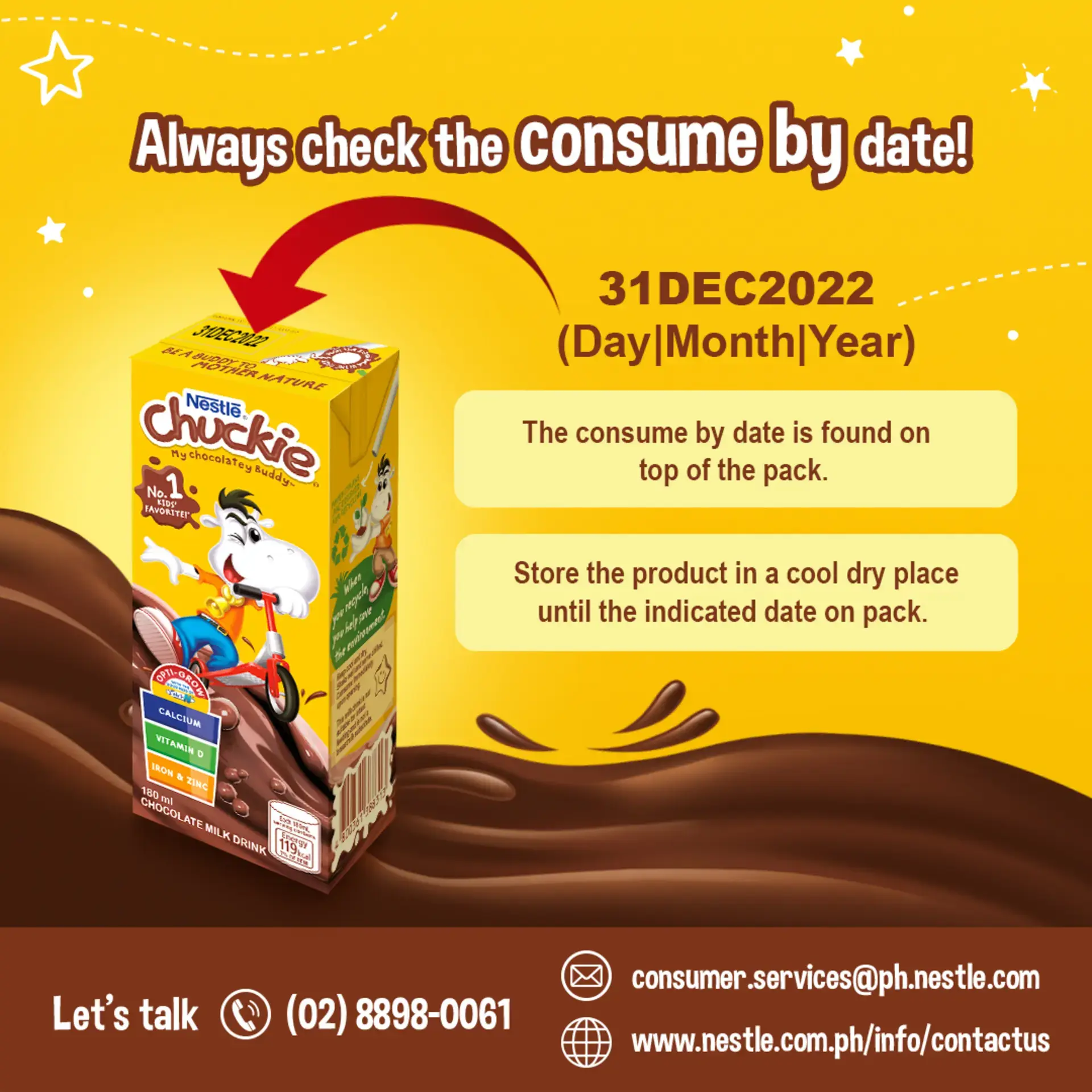 Always check the consume by date