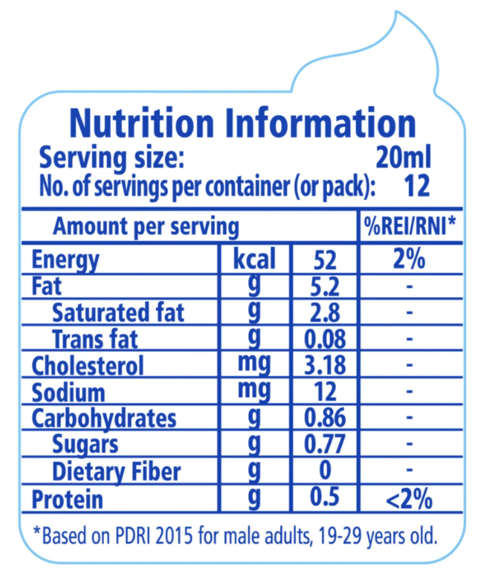 NESTLÉ® All Purpose Creamer Nutrition Information