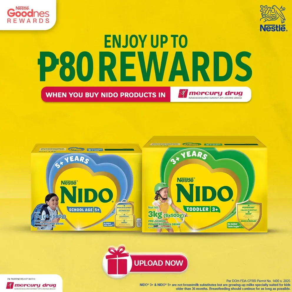 BUY NIDO, ENJOY UP TO P80 REWARDS