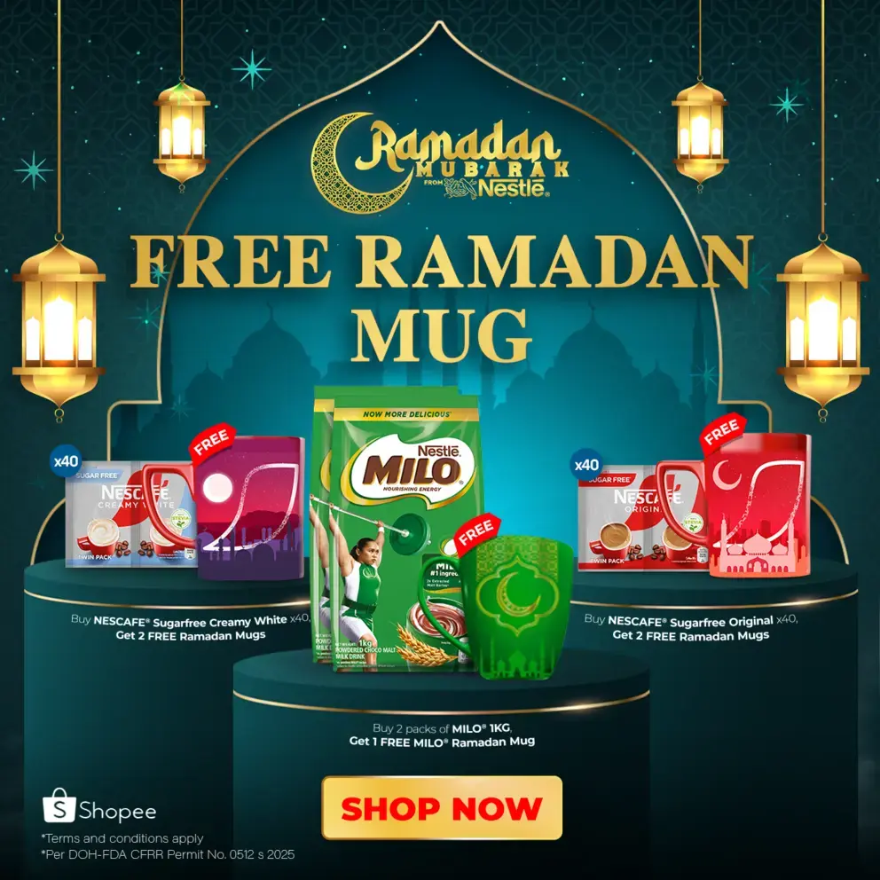 Get FREE Ramadan Mug when you buy Nescafe® or MILO® products