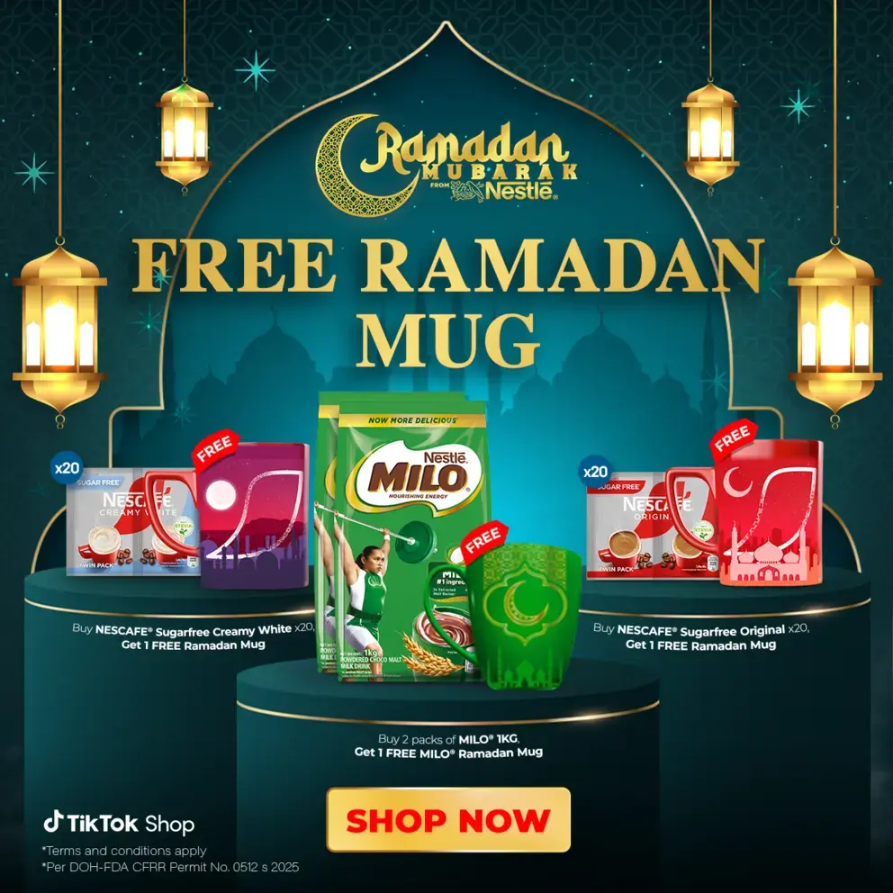 Get FREE Ramadan Mug when you buy Nescafe® or MILO® products
