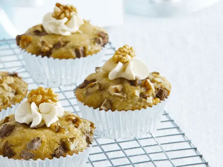 Banana Crunch Cupcakes