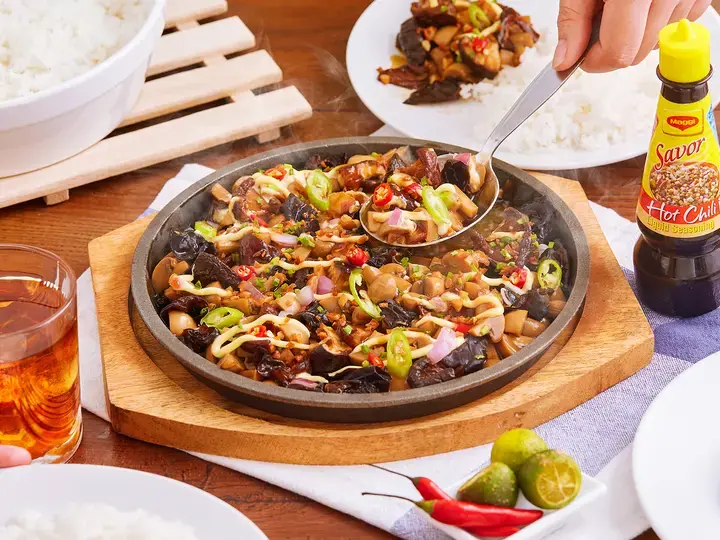 Savorventure Mushroom Sisig