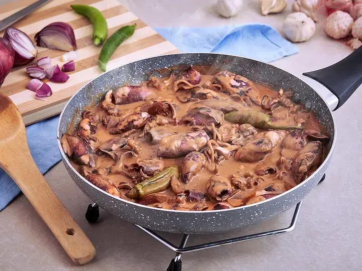 creamy adobong pusit