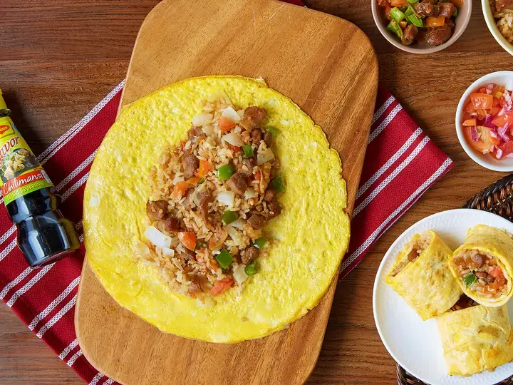 Breakfast Pork and Egg Burrito