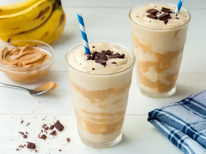 creamy banana peanut butter smoothie
