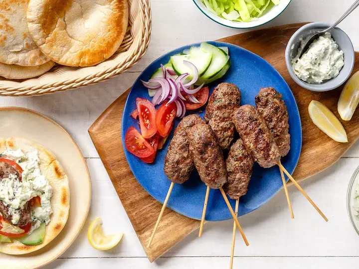 Beef Kofta With Creamy Tzatziki